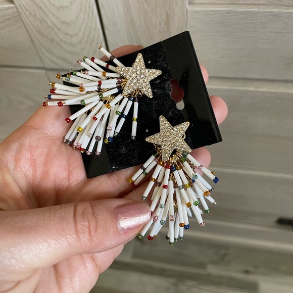 • Starry Statement Earrings • - Picture 5 of 5
